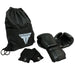 Quick FIT Boxing Bundle. Includes quick wraps, Stryker training gloves, and a Throwdown drawstring bag.