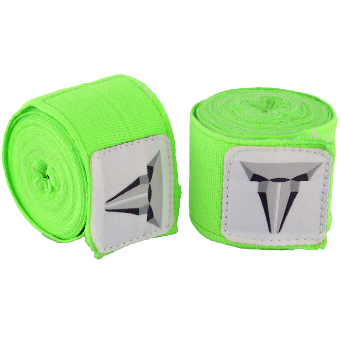 boxing hand wraps in neon green
