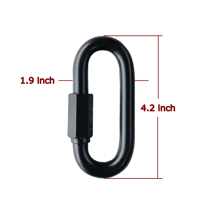 Clip for hanging boxing bag, black