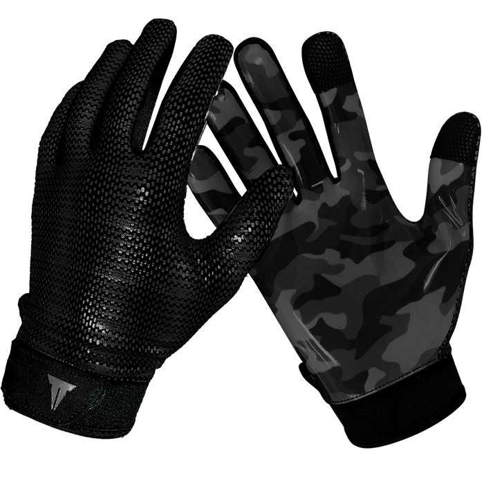 Throwdown Stealth Training glove in black camo for gym and weight lifting