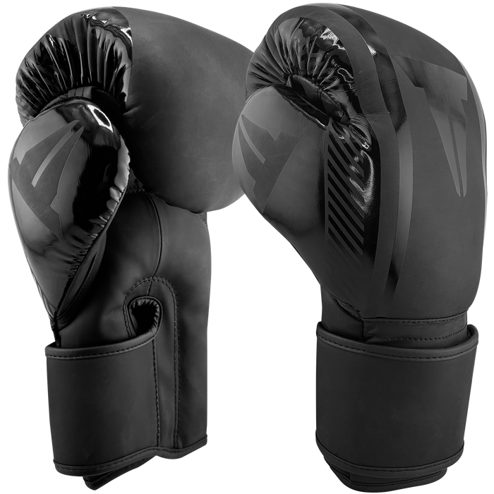 ELITE Training Gloves | Black with Accents | Wrist Strap | Throwdown Logo | Vertical Image Orientation 