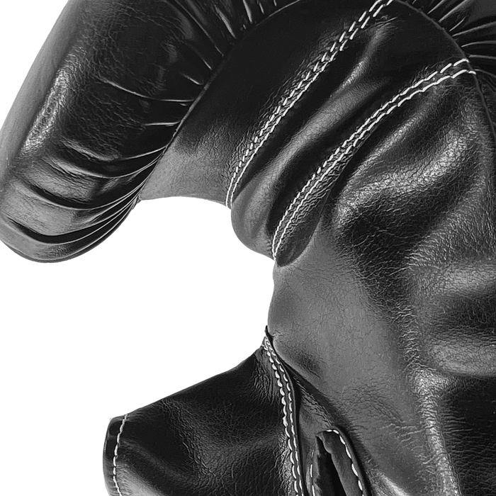 Black Throwdown Origin Glove | Classic Design | Side View | Grip Bar in Glove | Enclosed Glove | Glove Curve and Grip Bar