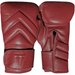 ICON X Boxing Gloves | Rapid Red | Chevron Pattern | Wrist Strap | Throwdown Logo | Secure Glove Palm