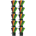 Mini Resistance Bands | 5 Per Set in Small Carry Bag | Black Red Yellow Blue Green | Levels 1-5 | Collection of 10 Sets