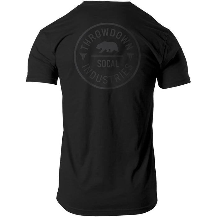 THROWDOWN Monarch T-Shirt | Clothing | Fitness merch | Black | Front view | Large center logo