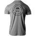 THROWDOWN Monarch T-Shirt | Clothing | Fitness merch | Grey | Back view | Large center logo