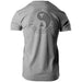 THROWDOWN Reward T-Shirt | Clothing | Fitness merch | Grey | Back view | Large center logo | Yin Yang