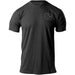 THROWDOWN Triumph T-Shirt | Clothing | Fitness merch | Charcoal | Front view | Corner logo