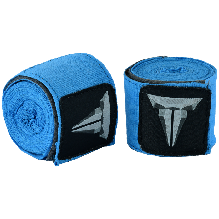 THrowdown boxing hand wraps in blue