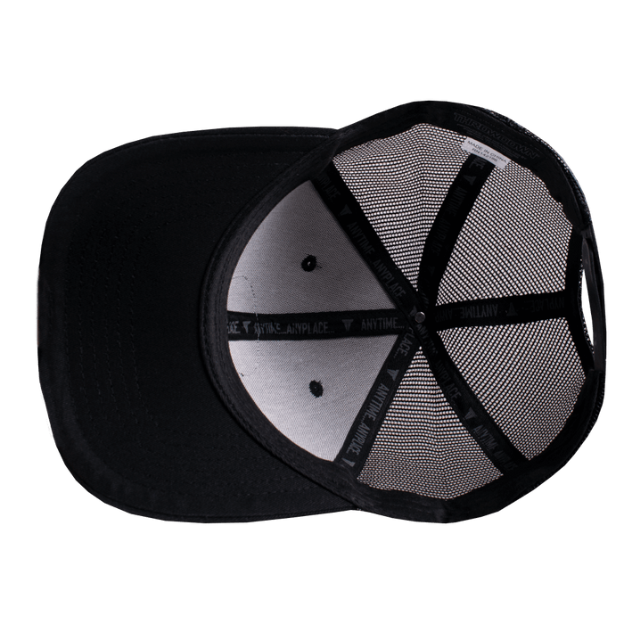 Triumph Cap Hat | Trucker Hat | Breathable Mesh | Removable Patch | Apparel | Bottom View